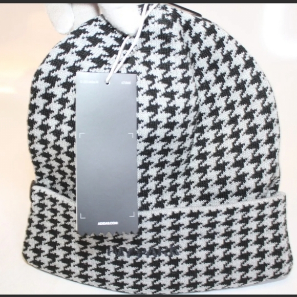 🖤 🔹️Adidas x Ivy Park Beanie  Black Gray Rare UNISEX Winter Cap OSFM ✨️🖤 - Picture 9 of 11